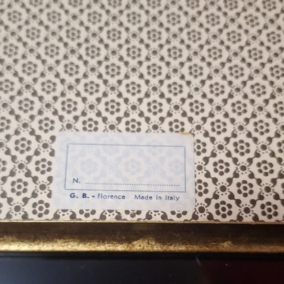 Vintage G.B. Florence Miniature Framed Landscape Prints - Pair - Made in Italy - Picture 15 of 16